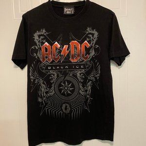 AC/DC  Black Ice Band T-Shirt Size Small